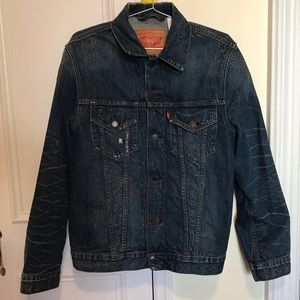 LEVIS Trucker Jacket SELVEDGE Denim size MEDIUM